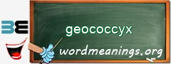 WordMeaning blackboard for geococcyx